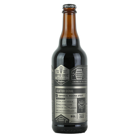 Bottle Logic Scatter Signal Stout by Bottle Logic Brewing, beer label