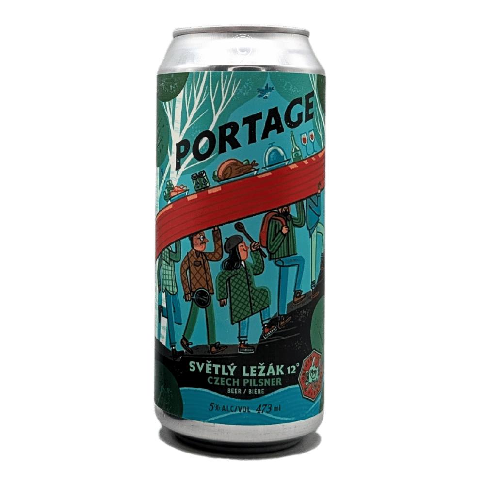 Portage Czech Pilsner by Banished Brewing Limited, beer label