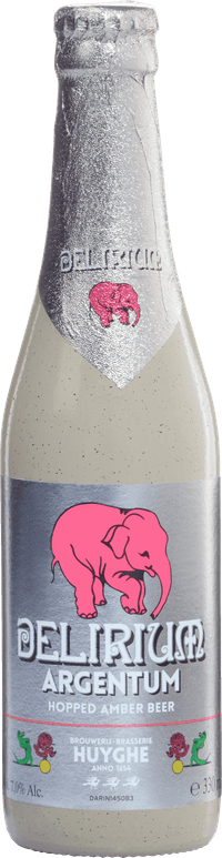 Delirium Argentum by Brouwerij Huyghe, beer label