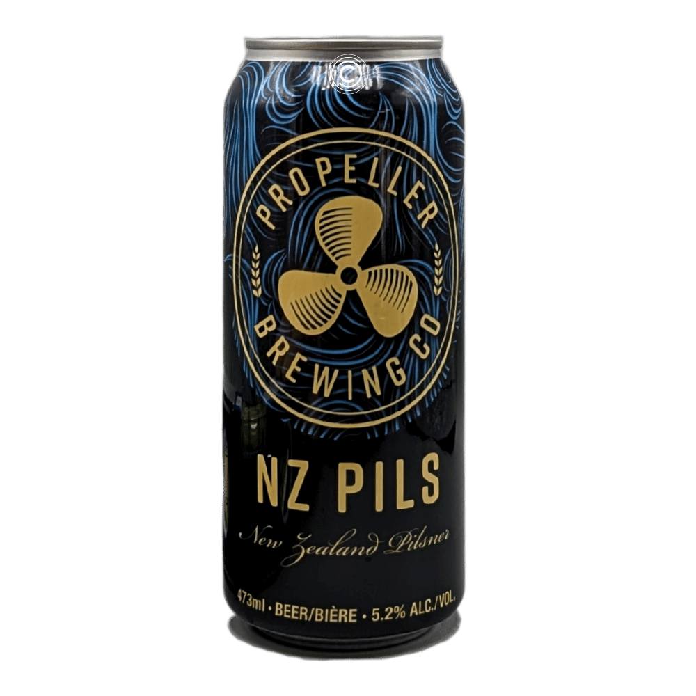 NZ Pils by Propeller Brewing Company, beer label