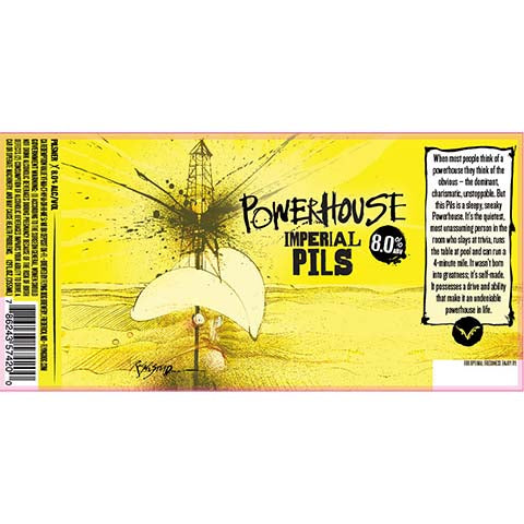 Flying Dog Powerhouse Imperial Pils by Flying Dog Brewery, beer label