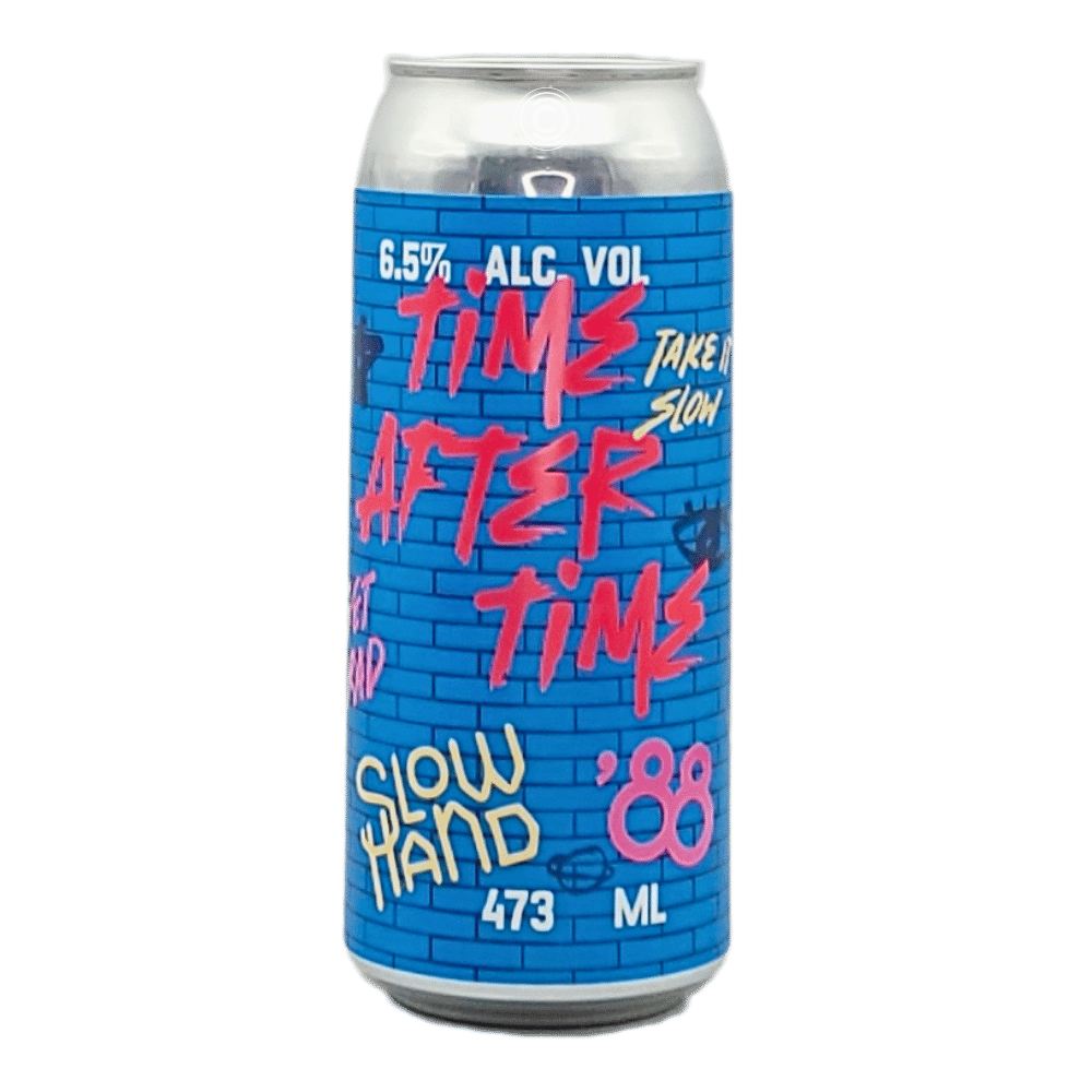 Time After Time Hazy IPA by Eighty Eight Brewing Co. x Slow Hand Beer Company, beer label