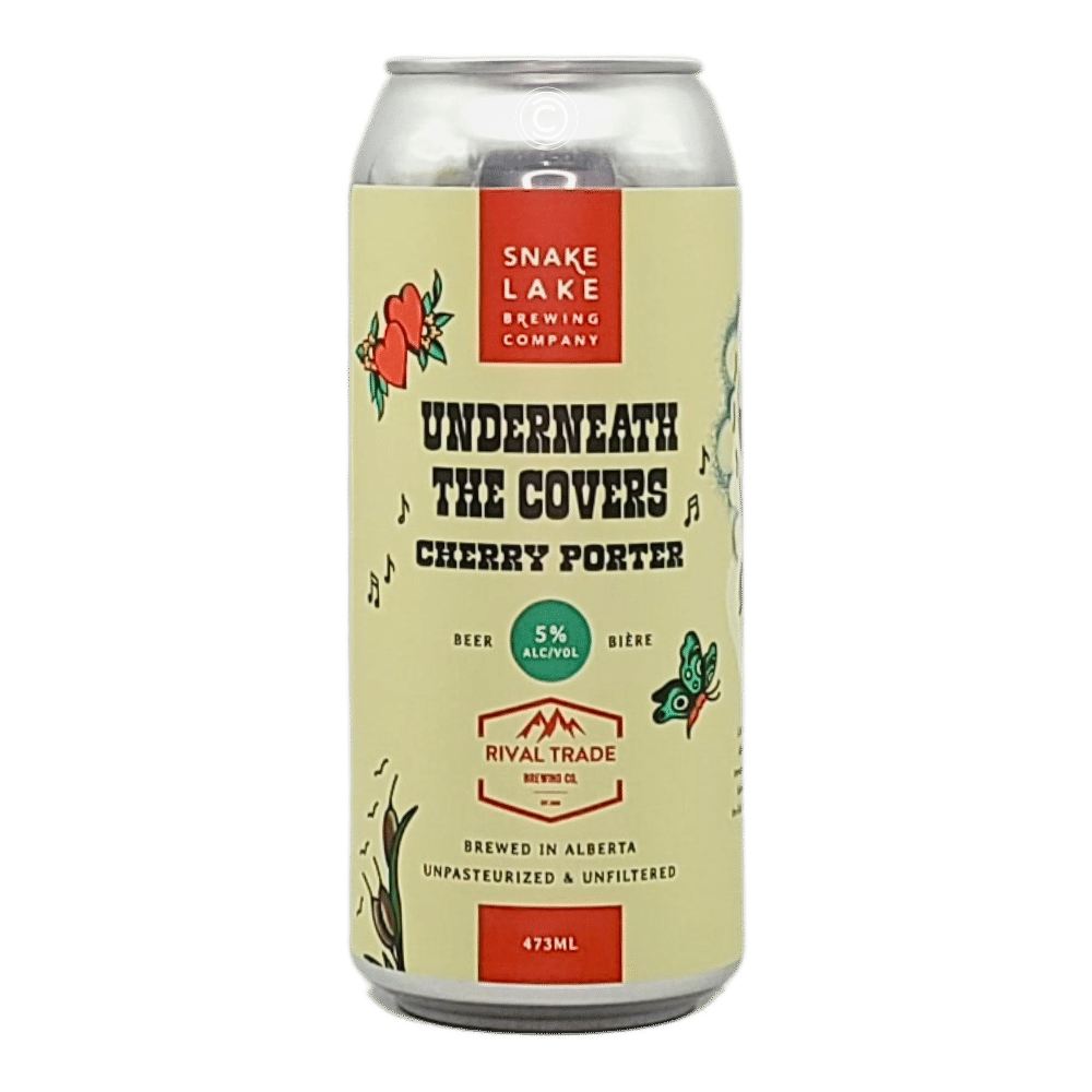 Underneath the Covers Cherry Porter by Snake Lake Brewing Company, beer label