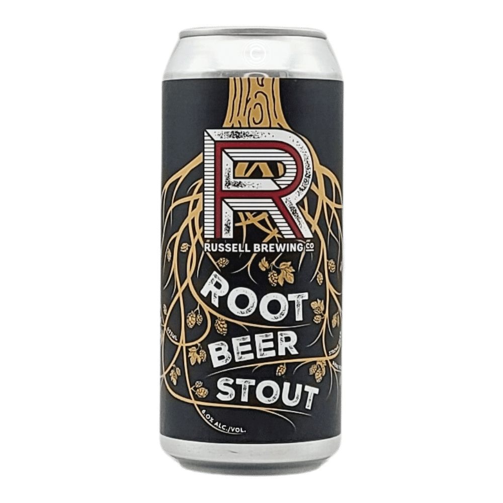 Company Root Beer Stout by Russell Brewing, beer label