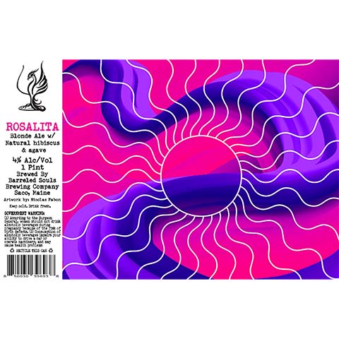 Barreled Souls Rosalita Blonde by Barreled Souls Brewing Company LLC, beer label