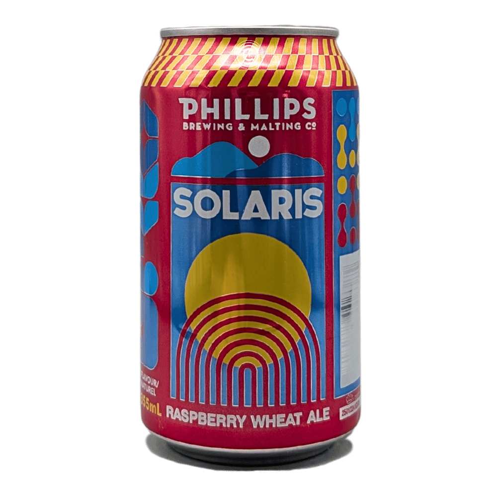 & Malting Solaris Raspberry Wheat Ale by Phillips Brewing Company, beer label