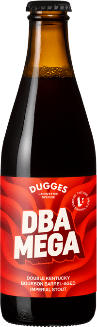 DBA Mega by Dugges Bryggeri, beer label