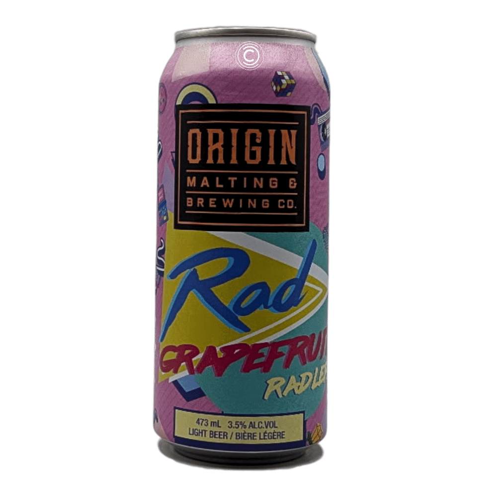 Rad Grapefruit Radler by Origin Malting & Brewing Co., beer label