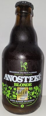 Anosteké Blonde by Brasserie Du Pays Flamand, beer label