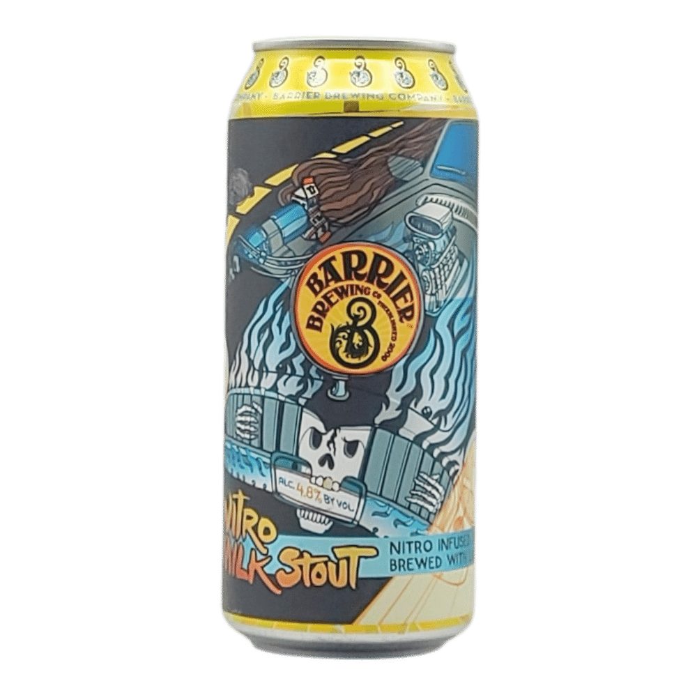 Barrier Milk Stout by Barrier Brewing Co, beer label