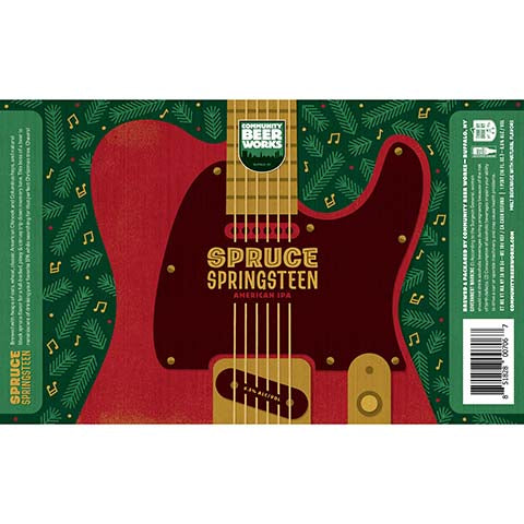 Community Spruce Springteen American IPA by Community Beer Works, beer label