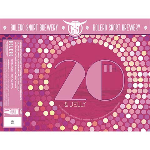 Bolero Snort 20th & Jelly Imperial Stout by Bolero Snort Brewery, beer label