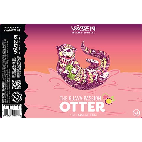 Vasen The Guava Passion Otter Sour by Vasen Brewing Company, beer label