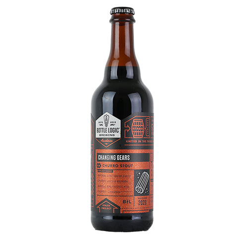 Bottle Logic/Odd By Nature Changing Gears Stout by Bottle Logic Brewing, beer label