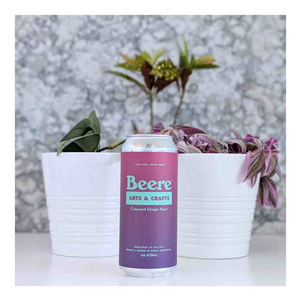 Arts & Crafts Concord Grape Sour by Beere Brewing Company, beer label