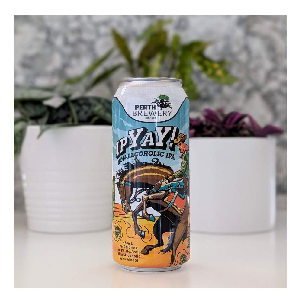 ipYay! IPA Non-Alcoholic Beer by Perth Brewery, beer label