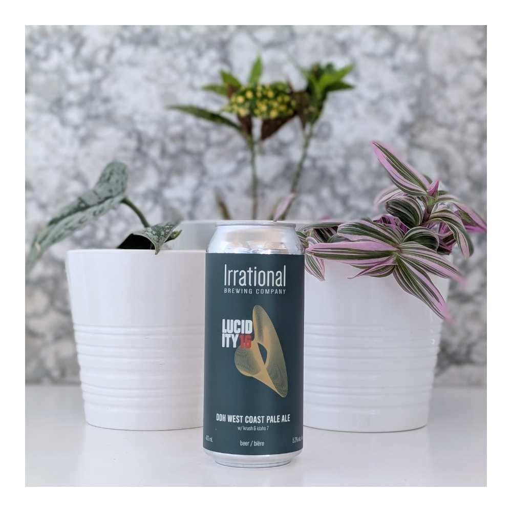 Lucidity #16 DDH West Coast Pale Ale by Irrational Brewing Company, beer label