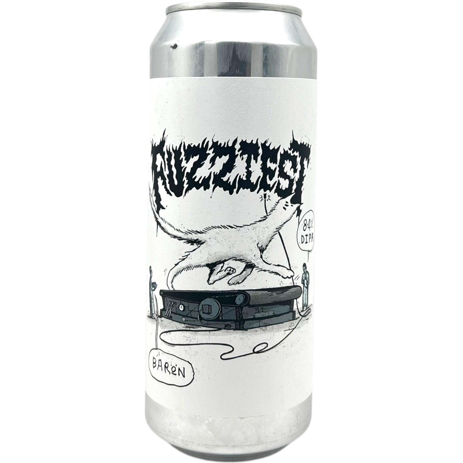 Baron Fuzziest by Baron Brewing, beer label