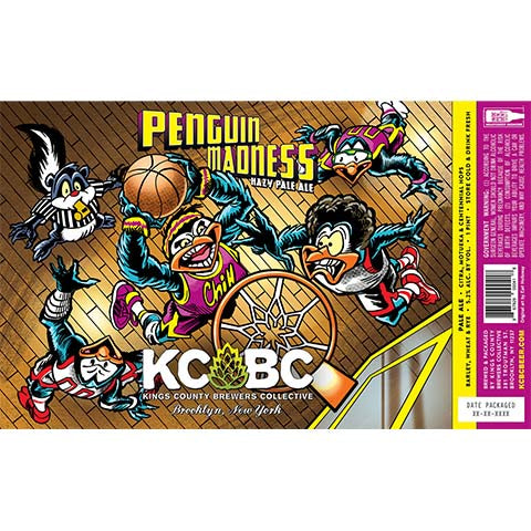 Kings County Brewers Collective Penguin Madness Hazy Pale Ale by Kings County Brewers Collective, beer label