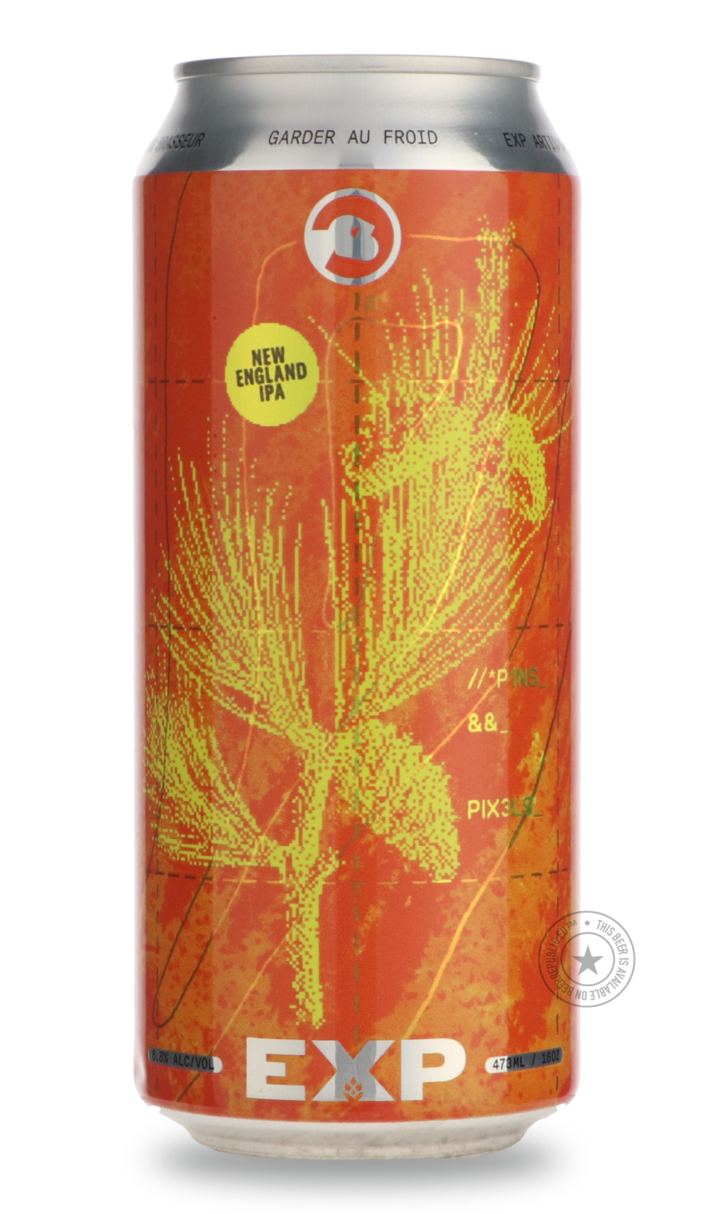 Pins & Pixels by EXP, beer label