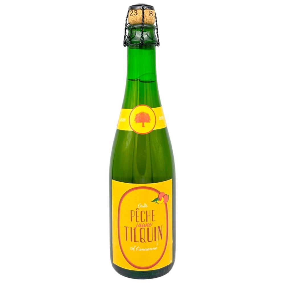 Tilquin Oude Peche Jaune A l'ancienne 2022-2023 375ml by Tilquin, beer label
