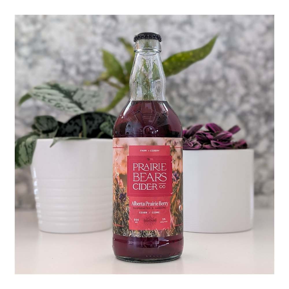 Alberta Prairie Berry Cider by Prairie Bears Cider Co., beer label