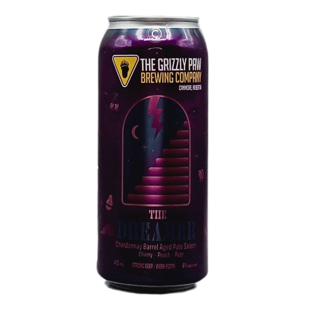 The Dreamer Saison by The Grizzly Paw Brewing Company, beer label