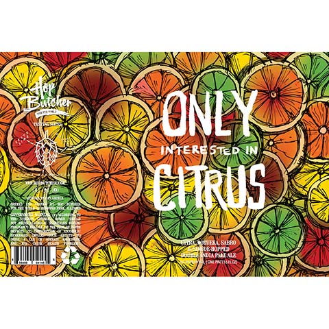 Hop Butcher Only Interested In Citrus DIPA by Hop Butcher For the World, beer label