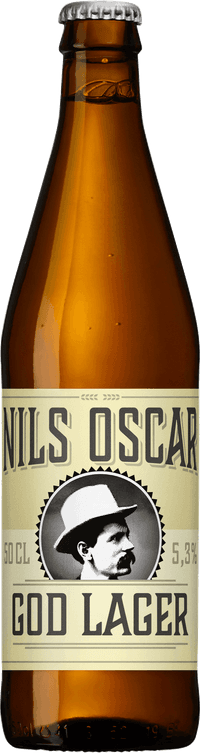 Nils Oscar God Lager by Nils Oscar, beer label