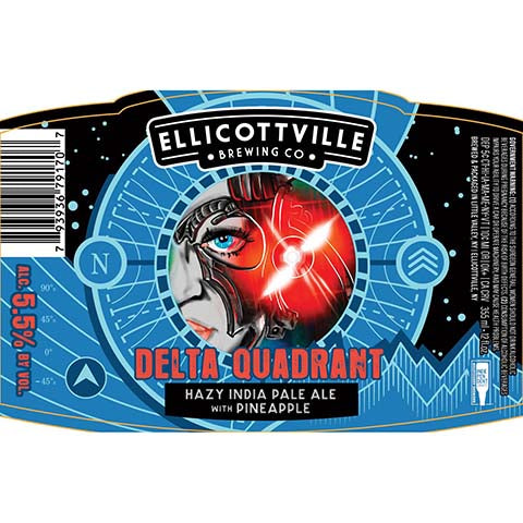 Ellicottville Delta Quadrant Hazy IPA by Winery of Ellicottville, beer label