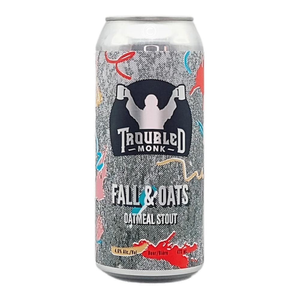 Fall & Oats Stout by Troubled Monk Brewery, beer label