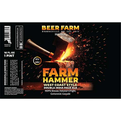 Beer Farm - Farm Hammer DIPA by Beerfarm, beer label