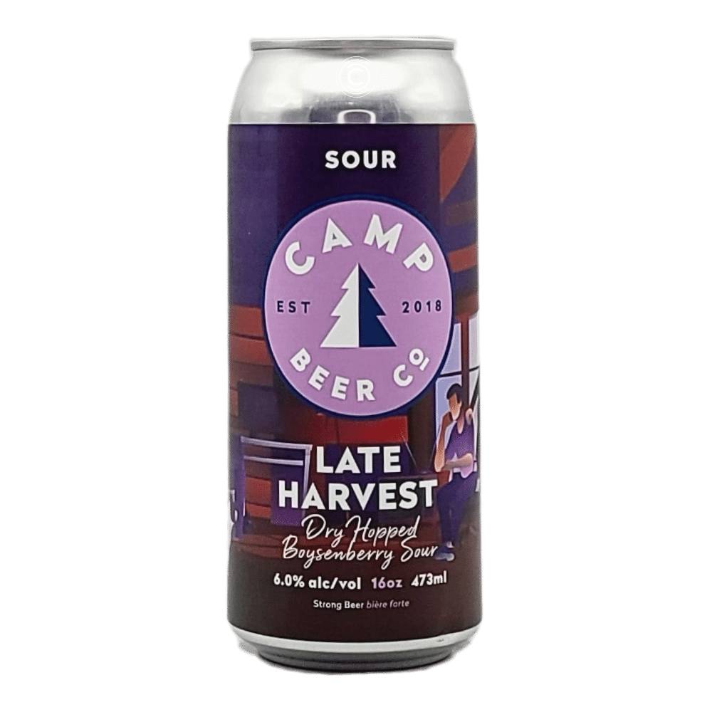 Late Harvest - Dry-hopped Boysenberry Sour by Camp Beer Co., beer label