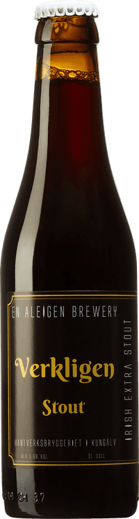 Verkligen by En Aleigen Brewery, beer label