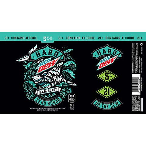 Green Rebel Hard Mtn Dew Baja Blast by Green Rebel Brewing Company, beer label