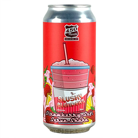 450 North Slushy XL Slushy Blenders Strawberry Soft Serve Shake Sour by 450 North Brewing Company, beer label