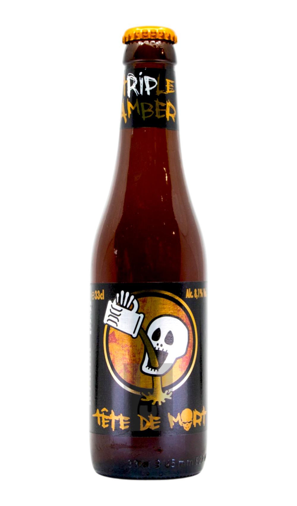 du Bocq Tête De Mort Triple Amber by Brasserie du Bocq, beer label