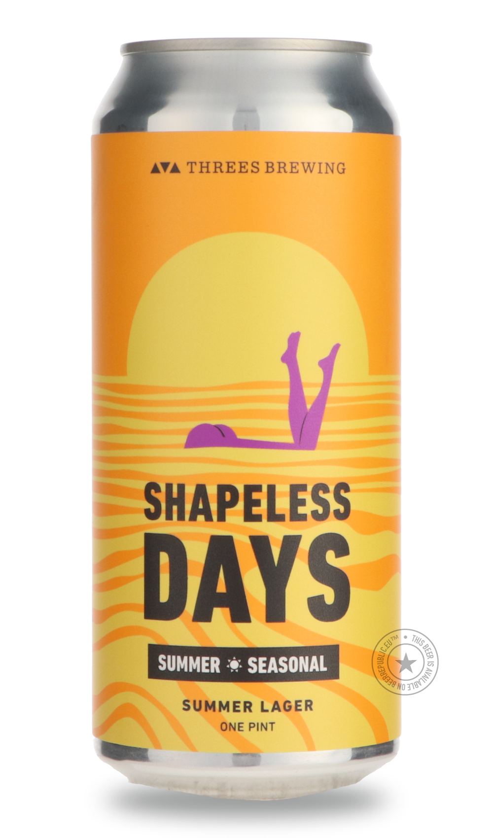 Shapeless Days by Threes Brewing, beer label