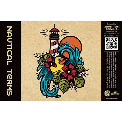 Vitamin Sea Nautical Terms DIPA by Vitamin Sea Brewing, beer label