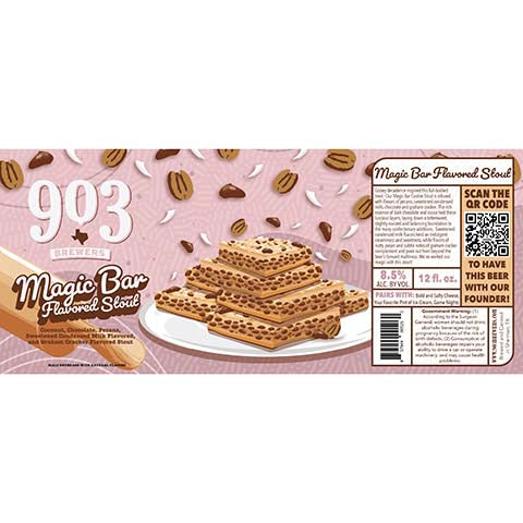 903 Brewers Magic Bar Flavored Stout by 903 Brewers, beer label
