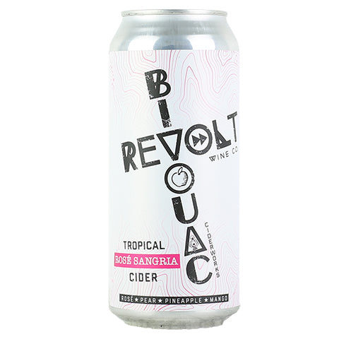 Bivouac Red Tropical Rose Sangria Cider by Bivouac Ciderworks, beer label