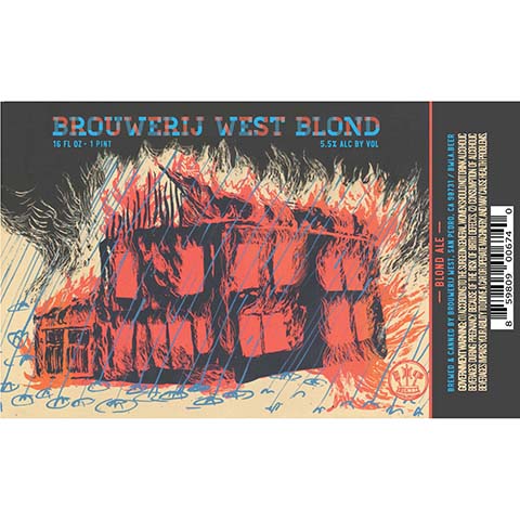 Brouwerij West Blond Ale by Brouwerij West, beer label