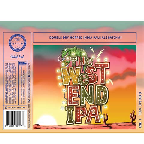Round Guys The West End IPA by Round Guys Brewing Co, beer label