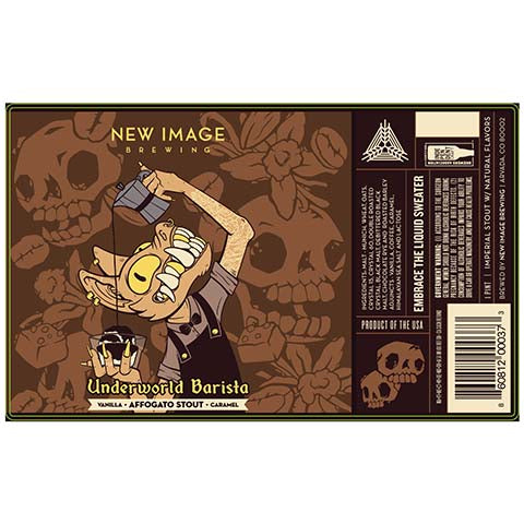 New Image Underworld Barista Affogato Stout by New Image Brewing Co, beer label