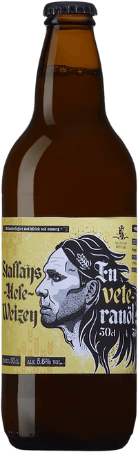 Staffans Hefe Weizen Veteöl by Waxholms Bryggeri, beer label