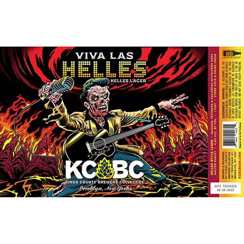 Kings County Brewers Collective Viva Las Helles Lager by Kings County Brewers Collective, beer label