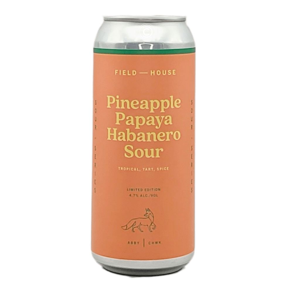 Pineapple Papaya Habanero Sour by Field House Brewing Co., beer label