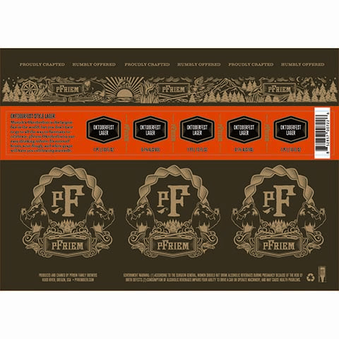 pFriem Oktoberfest Lager by PFriem Family Brewers, beer label