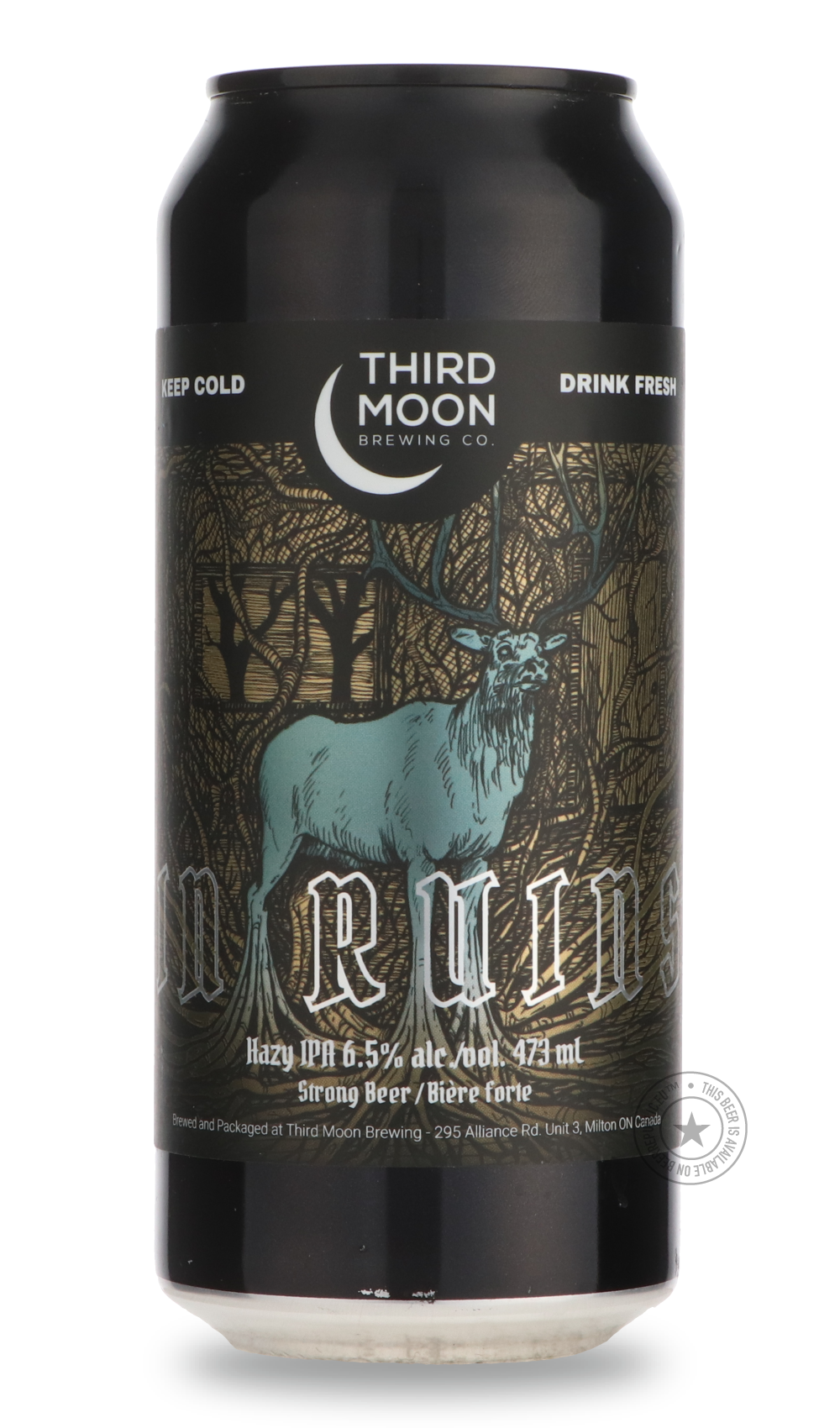 In Ruins by Third Moon, beer label