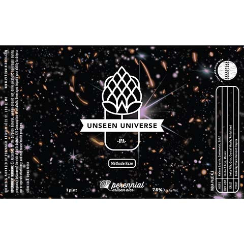 Perennial Unseen Universe IPA by Perennial Artisan Ales, beer label